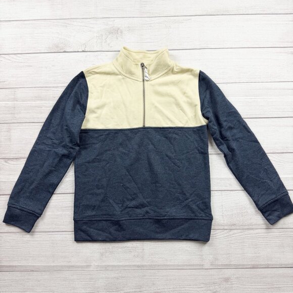 Crewcuts Other - J.Crew Crewcuts Boys 1/4 Zip Pullover Colorblock Sweatshirt NWT L 10-11